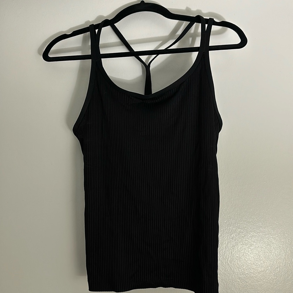 PINK ribbed workout cami